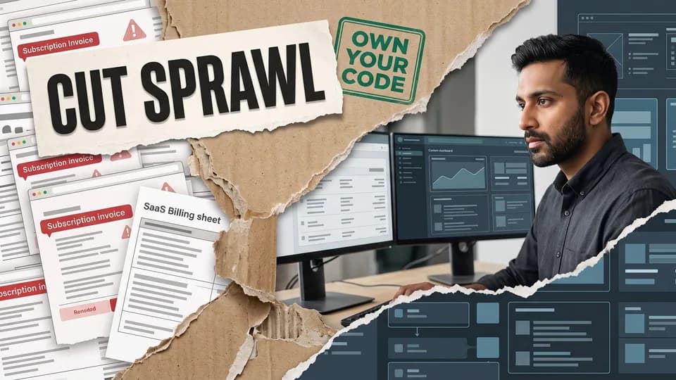 Custom Internal Tools vs SaaS: Cut Sprawl with AI Development